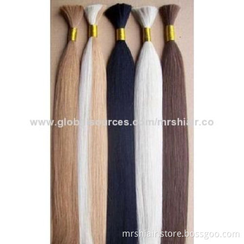 22-inch Mixed Color Human Remy Bulk Hair